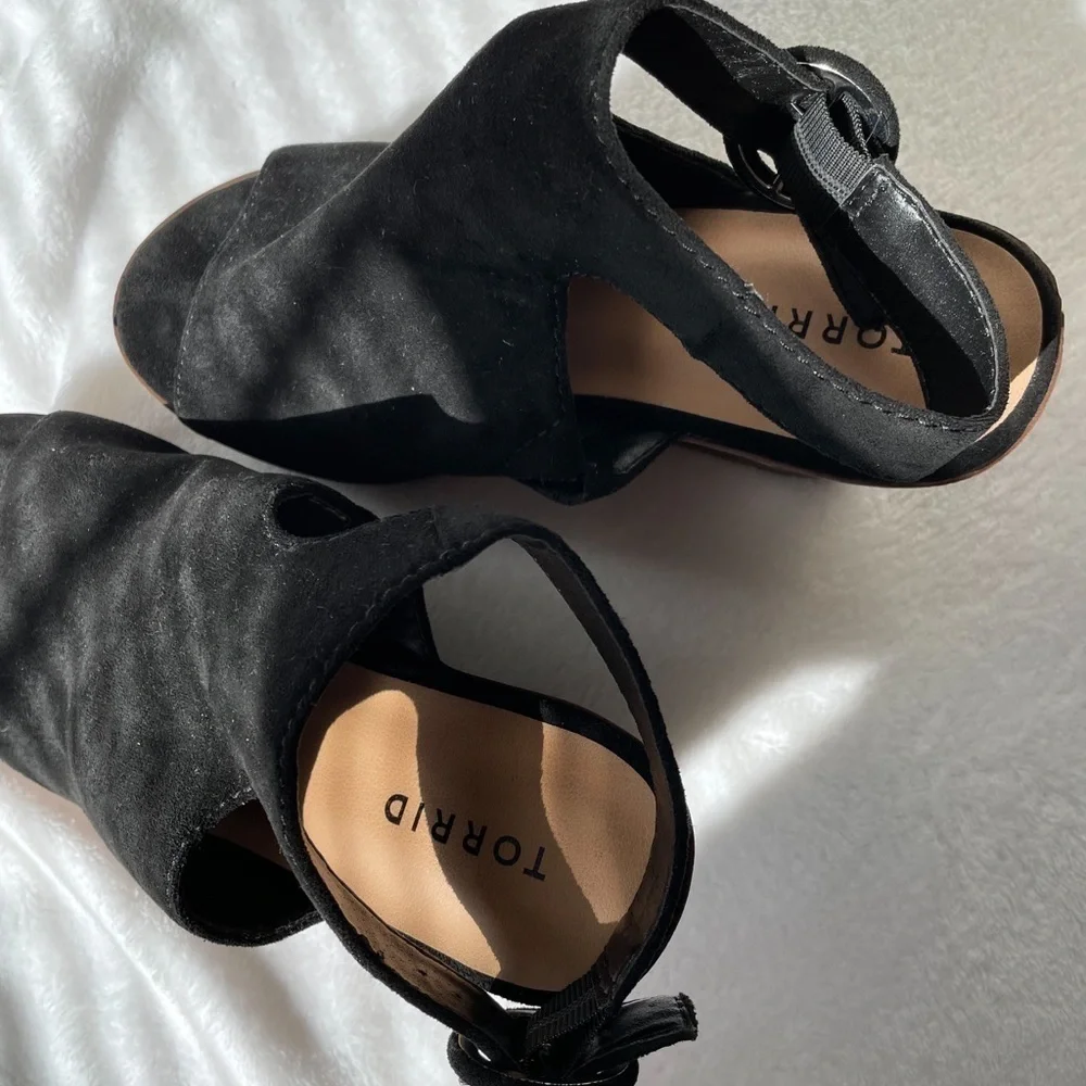 Torrid Black Platform Heel Sandals